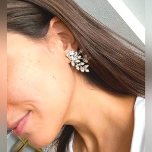 Loren Hope Farrow Czech Cut Crystal Wedding Earrings